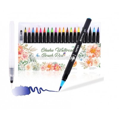 Watercolor Brush Markers Pen  20 Colors Water Based Drawing Marker Brushes Water Coloring Brush