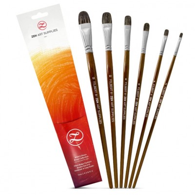 20Pcs Artist Paint brushes for Acrylic Oil Watercolor Canvas Body Face Rock Painting Kit