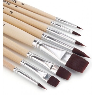 Round Pointed for Watercolor Oil Acrylic Gouache Painting Face Body Art Artist Paint brushes